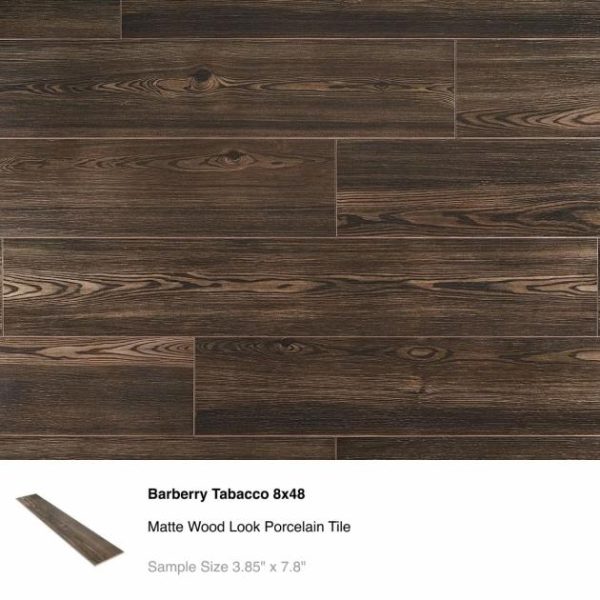 Shower | 1 sq. ft. Top Selling Dark Wood Look Porcelain Tiles Sample Bundle (5) Dark Wood Look Floor Tiles Dark Wood Look