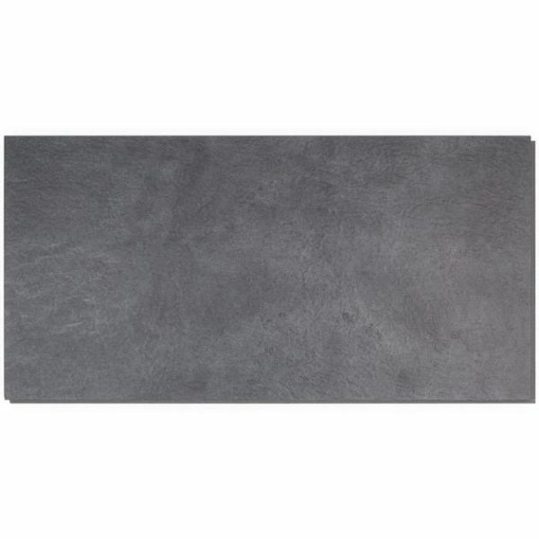 Vinyl Tiles | 1 sq. ft. Optoro Trail Slate Black 28mil Wear Layer Rigid Core Click 12×24 Luxury Vinyl Tile Trail Slate Black Vinyl Floors Trail Slate Black