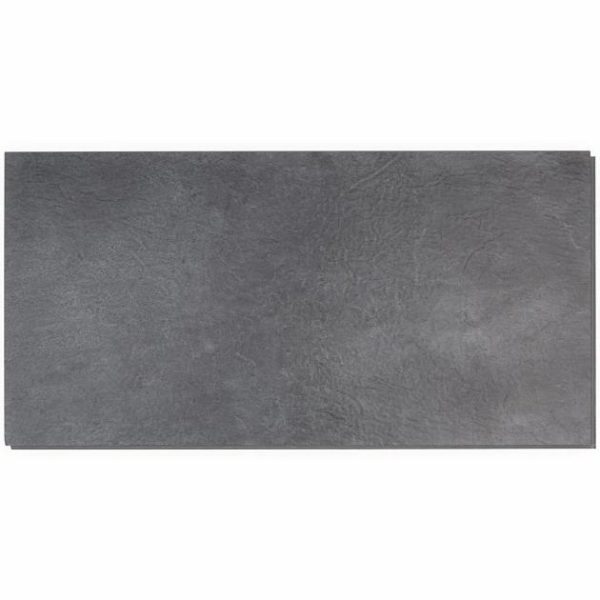 Vinyl Tiles | 1 sq. ft. Optoro Trail Slate Black 28mil Wear Layer Rigid Core Click 12×24 Luxury Vinyl Tile Trail Slate Black Vinyl Floors Trail Slate Black