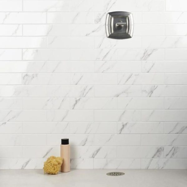 Wall Tiles | 1 sq. ft. Amalfi Statuario White 3×12 Polished Ceramic Tile Polished Statuario Backsplash & Kitchen Backsplash & Kitchen