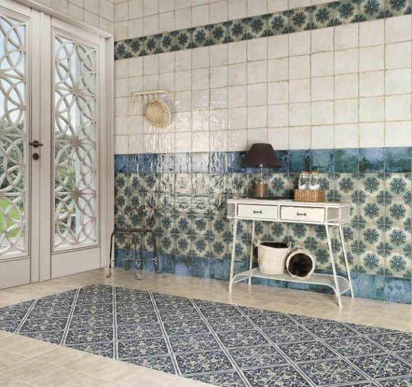 Wall Tiles | 1 sq. ft. Angela Harris Dunmore Blanco 8×8 Polished White Ceramic Wall Tile Blanco Backsplash & Kitchen Backsplash & Kitchen