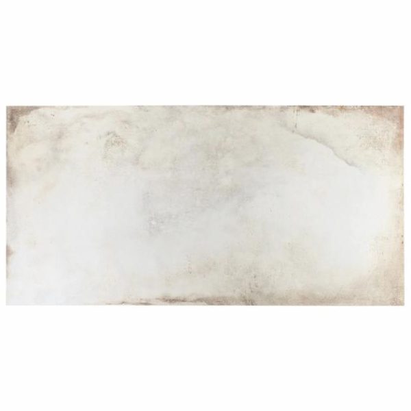 Wall Tiles | 1 sq. ft. Angela Harris Flatiron White 24×48 Matte Porcelain Tile White Bathroom Bathroom