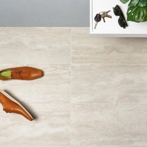 Wall Tiles | 1 sq. ft. Basic Travertine Beige & Cream 12×24 Matte Porcelain Tile Cream Backsplash & Kitchen Backsplash & Kitchen