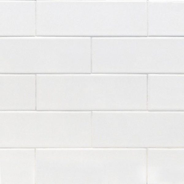 Wall Tiles | 1 sq. ft. Basic White 4×12 Polished Ceramic Subway Wall Tile 4X12 Polished Backsplash & Kitchen 4X12 Polished