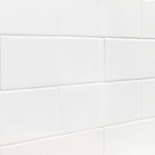 Wall Tiles | 1 sq. ft. Basic White 4×12 Polished Ceramic Subway Wall Tile 4X12 Polished Backsplash & Kitchen 4X12 Polished