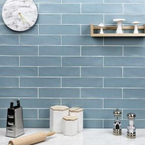 Wall Tiles | 1 sq. ft. Bayou Sky Blue 3×12 Matte Ceramic Subway Tile Sky Blue Backsplash & Kitchen Backsplash & Kitchen