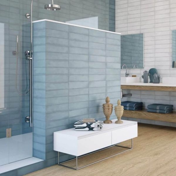 Wall Tiles | 1 sq. ft. Bayou Sky Blue 3×12 Matte Ceramic Subway Tile Sky Blue Backsplash & Kitchen Backsplash & Kitchen