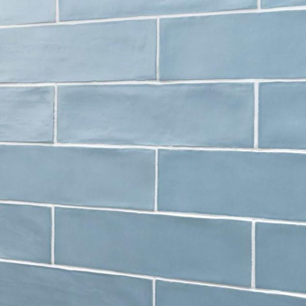 Wall Tiles | 1 sq. ft. Bayou Sky Blue 3×12 Matte Ceramic Subway Tile Sky Blue Backsplash & Kitchen Backsplash & Kitchen