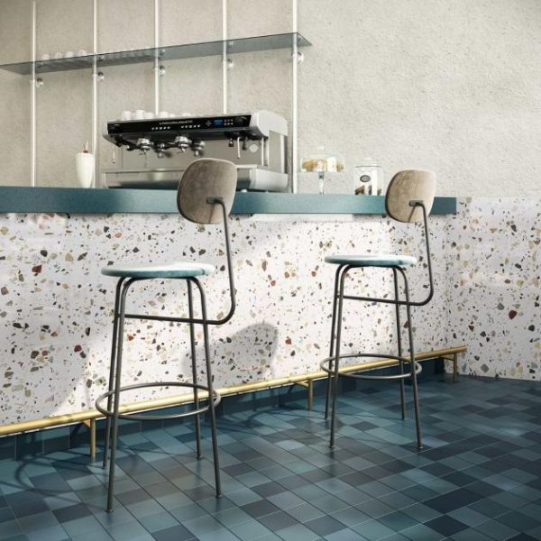 Wall Tiles | 1 sq. ft. Bejeweled White Multicolor 24×48 Terrazzo Look Polished Porcelain Tile White Multicolor Backsplash & Kitchen Backsplash & Kitchen