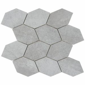 Wall Tiles | 1 sq. ft. Bond Excalibur Medium Gray Foliage Matte Porcelain Mosaic Tile Excalibur Bathroom Bathroom