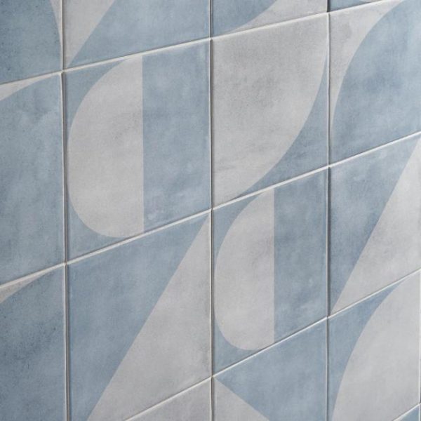 Wall Tiles | 1 sq. ft. Brando Blue 8×8 Matte Porcelain Tile Blue Backsplash & Kitchen Backsplash & Kitchen