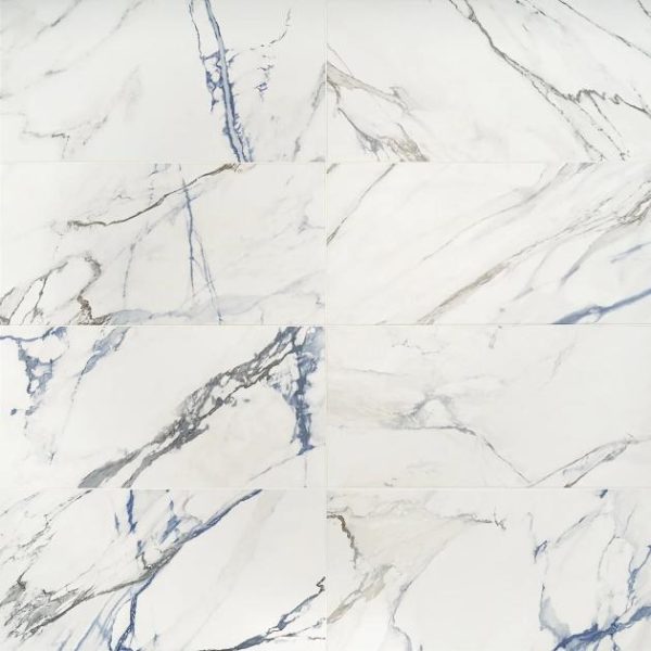 Wall Tiles | 1 sq. ft. Calacatta Azur 12×24 Matte Porcelain Tile 12X24 Matte Backsplash & Kitchen 12X24 Matte