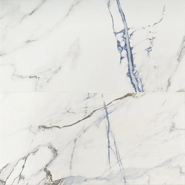 Wall Tiles | 1 sq. ft. Calacatta Azur 12×24 Matte Porcelain Tile 12X24 Matte Backsplash & Kitchen 12X24 Matte