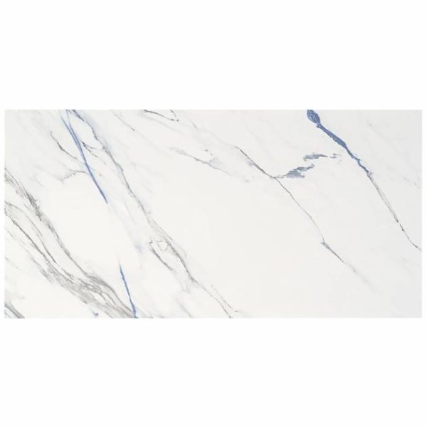 Wall Tiles | 1 sq. ft. Calacatta Azur 24×48 Polished Porcelain Tile 24X48 Polished Bathroom 24X48 Polished