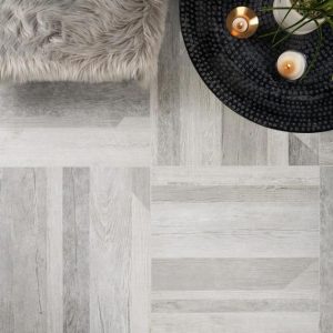 Wall Tiles | 1 sq. ft. Caribou Silver 24×24 Matte Porcelain Wood Look Tile Silver Bathroom Bathroom