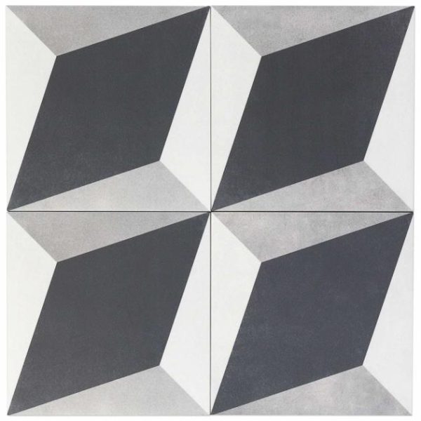 Wall Tiles | 1 sq. ft. Cascais Block Gray 9×9 Matte Porcelain Tile Blocks Bathroom Bathroom