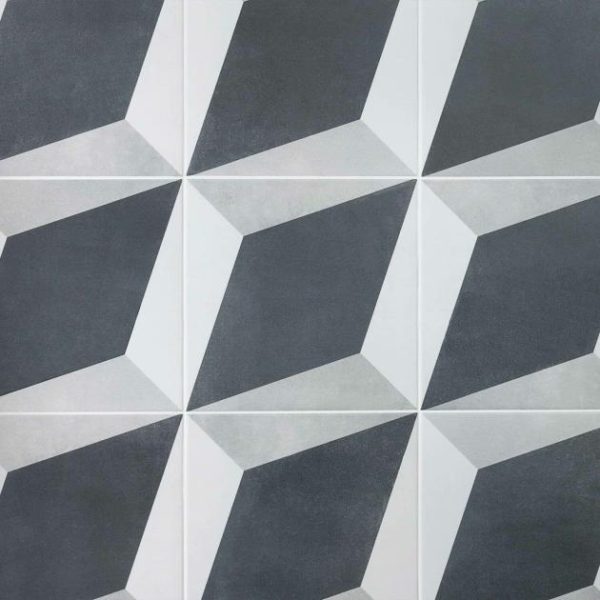 Wall Tiles | 1 sq. ft. Cascais Block Gray 9×9 Matte Porcelain Tile Blocks Bathroom Bathroom