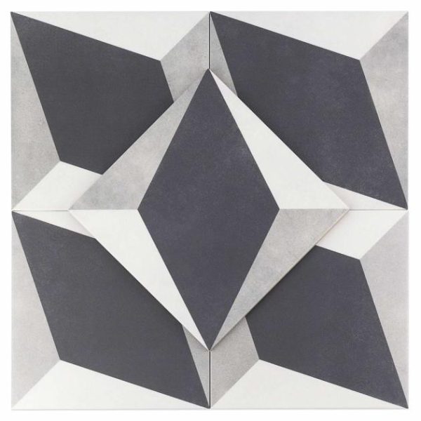 Wall Tiles | 1 sq. ft. Cascais Block Gray 9×9 Matte Porcelain Tile Blocks Bathroom Bathroom