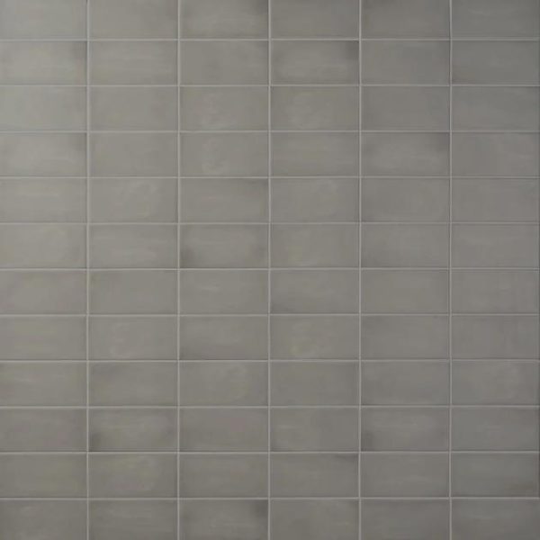 Wall Tiles | 1 sq. ft. Comb Cemento 4X8 Matte Ceramic Wall Tile Gray Bathroom Bathroom