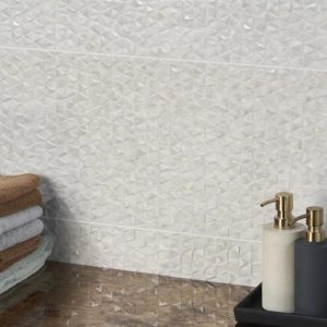 Wall Tiles | 1 sq. ft. Echoes Blanco 12×36 Satin and Matte Ceramic Tile White Bathroom Bathroom