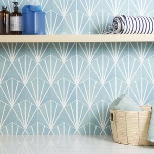 Wall Tiles | 1 sq. ft. HexArt Deco Turquoise 8″ Hexagon Matte Porcelain Tile Deco Turquoise 8 Bathroom Bathroom