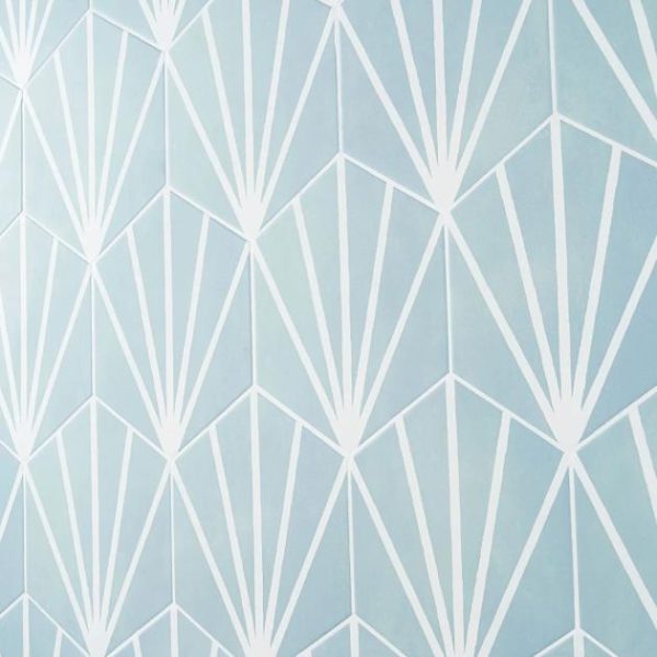 Wall Tiles | 1 sq. ft. HexArt Deco Turquoise 8″ Hexagon Matte Porcelain Tile Deco Turquoise 8 Bathroom Bathroom