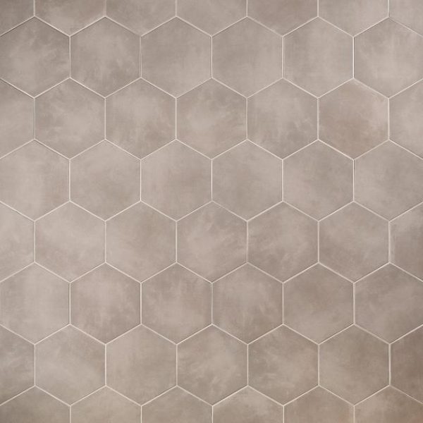 Wall Tiles | 1 sq. ft. HexArt Gris 8″ Hexagon Porcelain Matte Tile Gris 8 Bathroom Bathroom