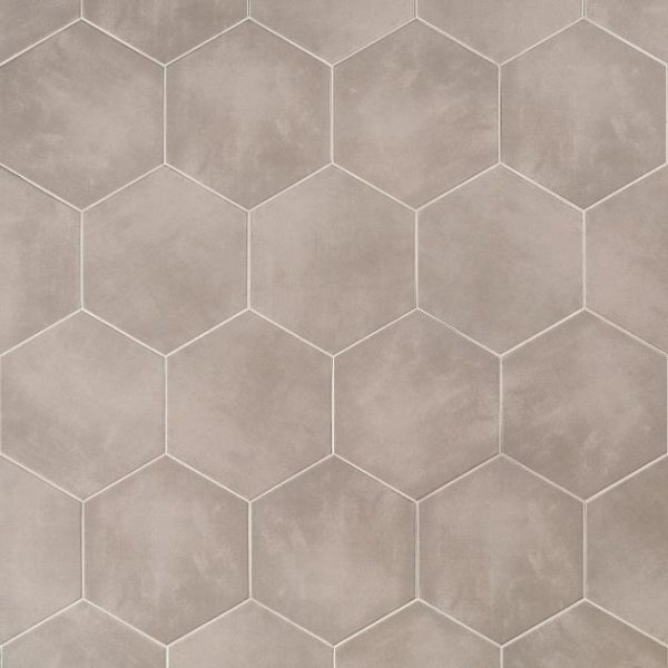 Wall Tiles | 1 sq. ft. HexArt Gris 8″ Hexagon Porcelain Matte Tile Gris 8 Bathroom Bathroom