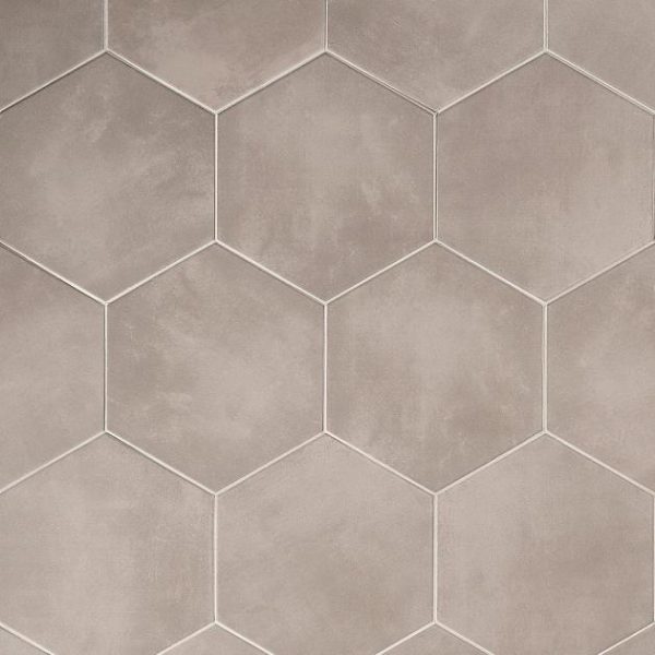 Wall Tiles | 1 sq. ft. HexArt Gris 8″ Hexagon Porcelain Matte Tile Gris 8 Bathroom Bathroom