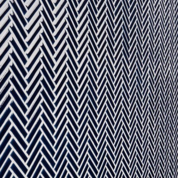 Wall Tiles | 1 sq. ft. Kai Royal Blue 1×2″ Herringbone Crackled Glossy Porcelain Mosaic Tile Royal Blue Herringbone Backsplash & Kitchen Backsplash & Kitchen