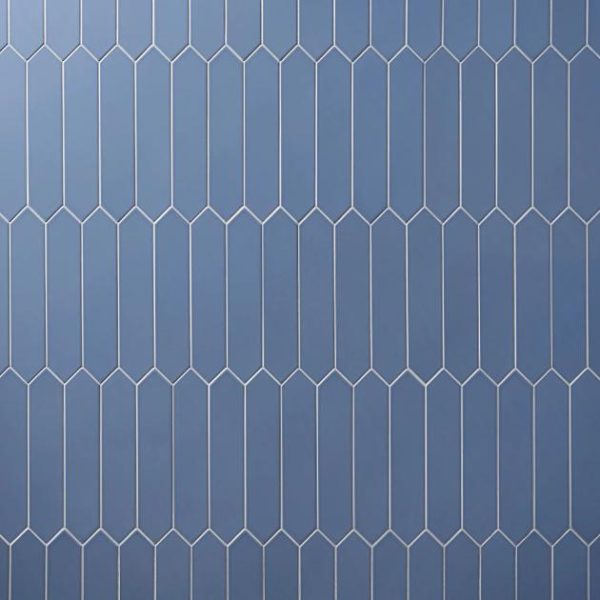 Wall Tiles | 1 sq. ft. Kent Marine Blue 3×12 Picket Polished Ceramic Wall Tile Marine Backsplash & Kitchen Backsplash & Kitchen