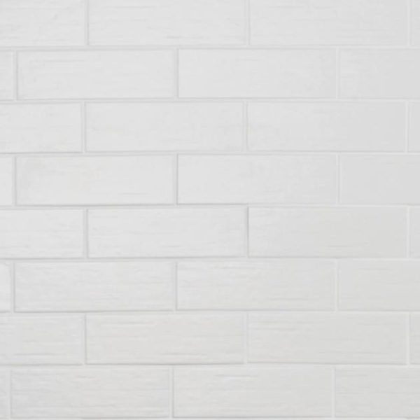 Wall Tiles | 1 sq. ft. Kiln White 3×9 Matte Porcelain Subway Tile Matte White Backsplash & Kitchen Backsplash & Kitchen