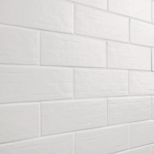 Wall Tiles | 1 sq. ft. Kiln White 3×9 Matte Porcelain Subway Tile Matte White Backsplash & Kitchen Backsplash & Kitchen