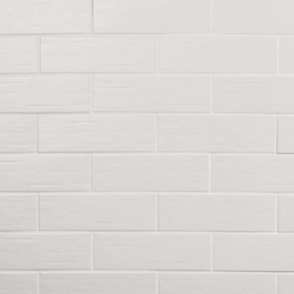 Wall Tiles | 1 sq. ft. Kiln White 3×9 Matte Porcelain Subway Tile Matte White Backsplash & Kitchen Backsplash & Kitchen