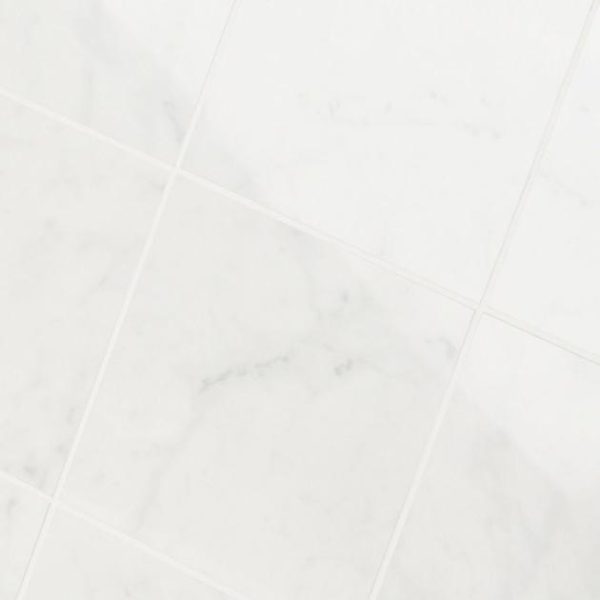 Wall Tiles | 1 sq. ft. Marble Tech Bianco Gioia 6×6 Polished Porcelain Tile White Polished Bathroom Bathroom