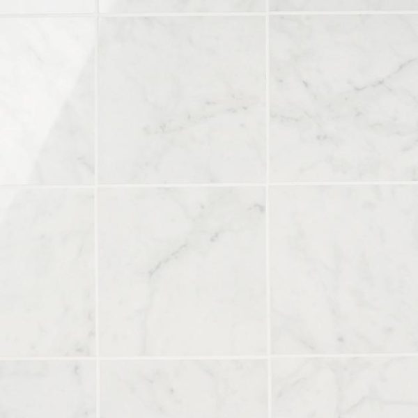 Wall Tiles | 1 sq. ft. Marble Tech Bianco Gioia 6×6 Polished Porcelain Tile White Polished Bathroom Bathroom