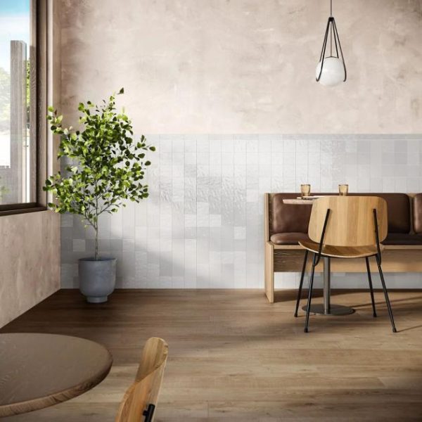 Wall Tiles | 1 sq. ft. Montauk Fog Gray 4×4 Mixed Finish Ceramic Tile Fog Gray Backsplash & Kitchen Backsplash & Kitchen