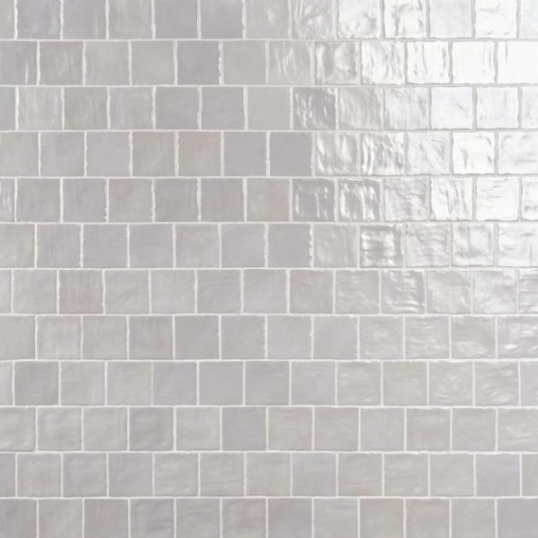 Wall Tiles | 1 sq. ft. Montauk Fog Gray 4×4 Mixed Finish Ceramic Tile Fog Gray Backsplash & Kitchen Backsplash & Kitchen