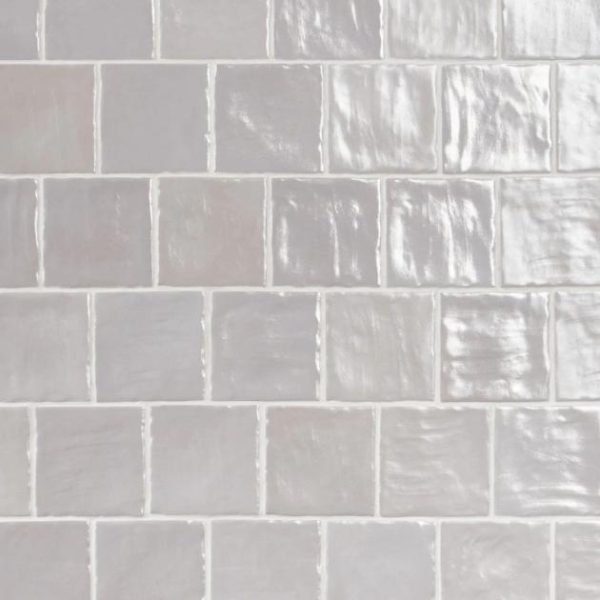 Wall Tiles | 1 sq. ft. Montauk Fog Gray 4×4 Mixed Finish Ceramic Tile Fog Gray Backsplash & Kitchen Backsplash & Kitchen