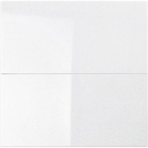 Wall Tiles | 1 sq. ft. Nanoglass White 6×12 Polished Subway Tile Simple Thassos Bathroom Bathroom