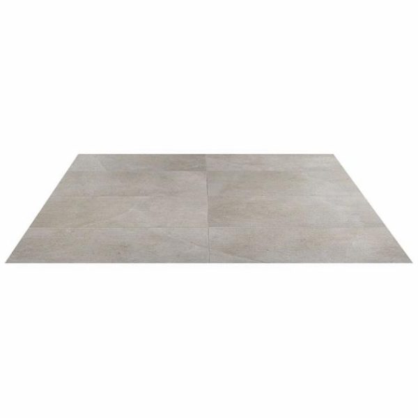 Wall Tiles | 1 sq. ft. New Rock Fumo Light Gray 12×24 Chiseled Limestone Look Matte Porcelain Tile  Light Gray Chiseled Bathroom Bathroom