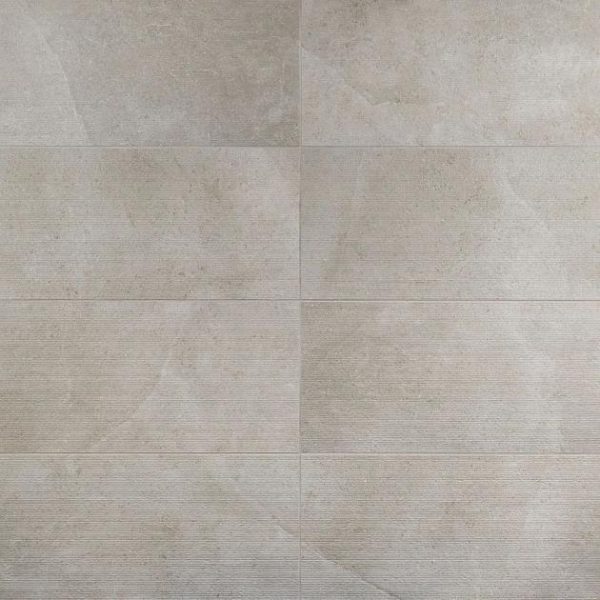 Wall Tiles | 1 sq. ft. New Rock Fumo Light Gray 12×24 Chiseled Limestone Look Matte Porcelain Tile  Light Gray Chiseled Bathroom Bathroom