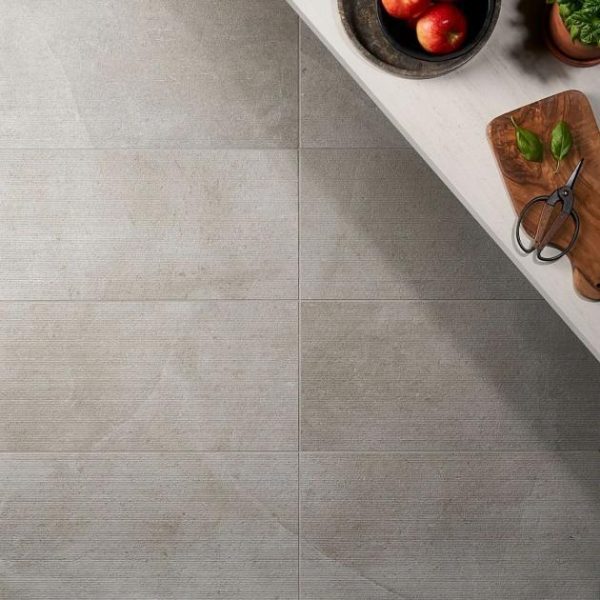 Wall Tiles | 1 sq. ft. New Rock Fumo Light Gray 12×24 Chiseled Limestone Look Matte Porcelain Tile  Light Gray Chiseled Bathroom Bathroom