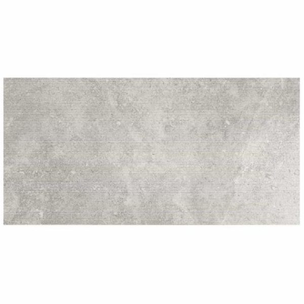 Wall Tiles | 1 sq. ft. New Rock Fumo Light Gray 12×24 Chiseled Limestone Look Matte Porcelain Tile  Light Gray Chiseled Bathroom Bathroom