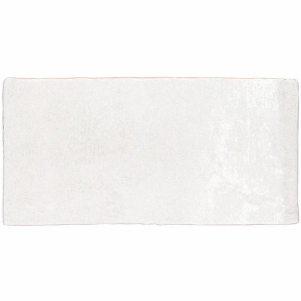 Wall Tiles | 1 sq. ft. Parma Brick White 4×8 Terracotta Look Matte Ceramic Tile White Matte Bathroom Bathroom