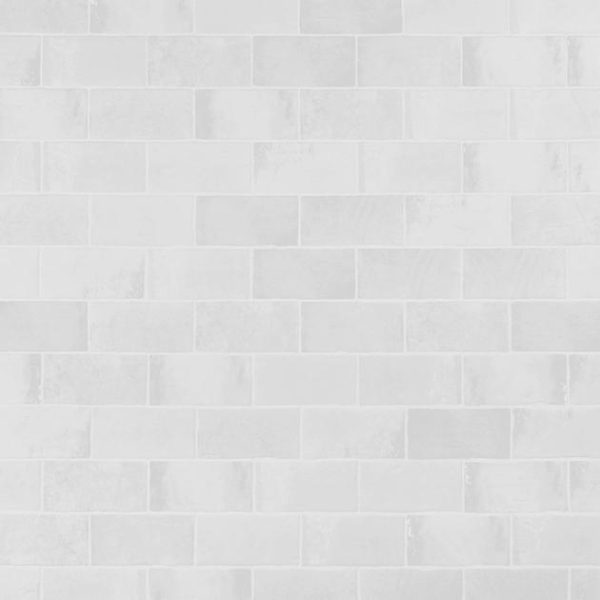 Wall Tiles | 1 sq. ft. Parma Brick White 4×8 Terracotta Look Matte Ceramic Tile White Matte Bathroom Bathroom