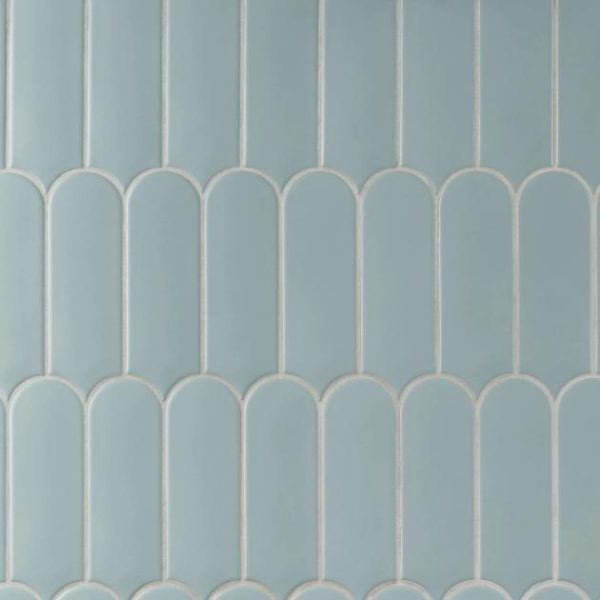 Wall Tiles | 1 sq. ft. Parry Marine Blue 3×8 Fishscale Matte Ceramic Wall Tile Marine Backsplash & Kitchen Backsplash & Kitchen