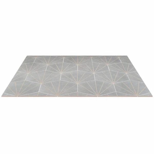 Wall Tiles | 1 sq. ft. Pergola Beams Gray 12.5″ Hexagon Matte Gray Porcelain Tile Beams Gray Bathroom Bathroom