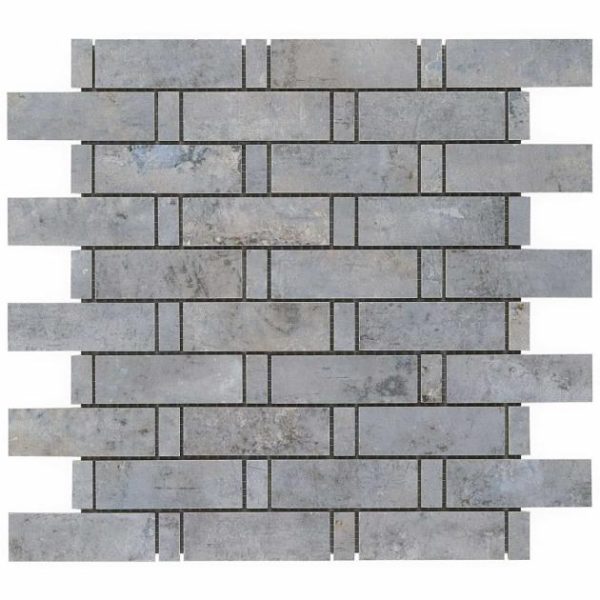 Wall Tiles | 1 sq. ft. Portrait Ocean Blue 1×3 Weave Matte Porcelain Mosaic Tile Ocean Backsplash & Kitchen Backsplash & Kitchen