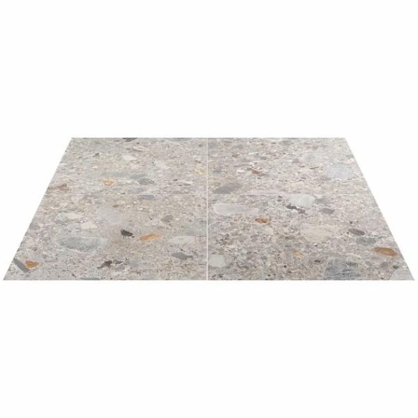 Wall Tiles | 1 sq. ft. Rizo Earth Gray 24×24 Terrazzo Look Matte Porcelain Tile Earth Matte Bathroom Bathroom